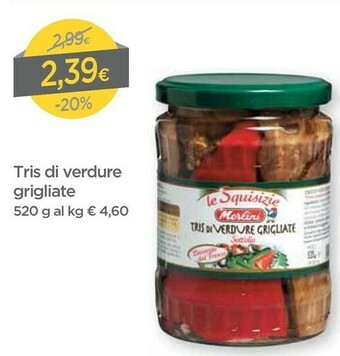 DPiù Merlini Tris Di Verdure Grigliate offerta