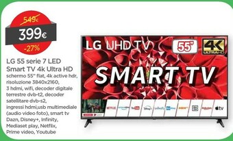 LG 55 Serie 7 LED Smart TV 4k Ultra HD