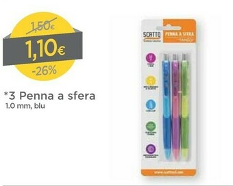 DPiù Scatto 3 Penna A Sfera offerta