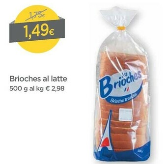 DPiù Brioches Al Latte offerta