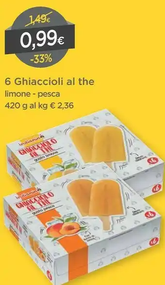 DPiù 6 Ghiaccioli Al The offerta