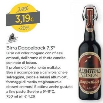 Admiral Nelson Birra Doppelbock 750 Ml