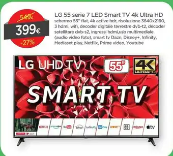 DPiù Lg 55 Serie LED Smart TVK Ultra HD offerta