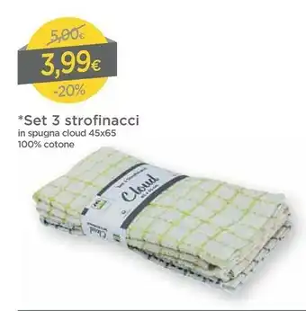 DPiù Dpiù Set 3 Strofinacci offerta