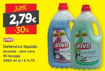 DPiù Vivil Detersivo Liquido Lavanda offerta