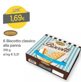 DPiù Delidor 6 Biscotto Classico Alla Panna offerta