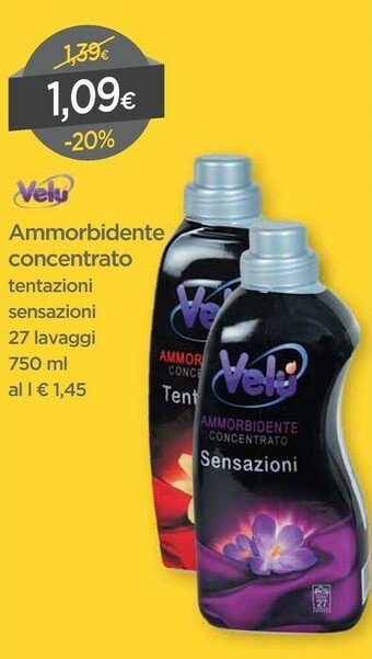 DPiù Vellu Ammorbidente Concentrato offerta