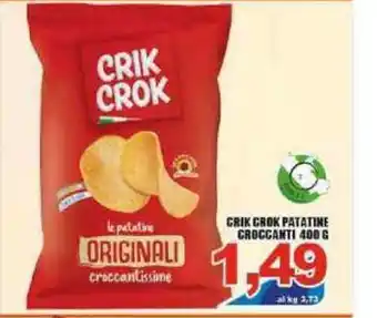 Crik Crok Patatine Croccanti 400g