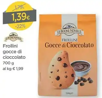 DPiù Frollini Gocce Di Cioccolato 700 G offerta