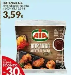 Doro Supermercati Aia Alette Di Pollo Arrosto Durango offerta