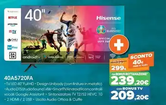 Expert Hisense 40A5720FA offerta