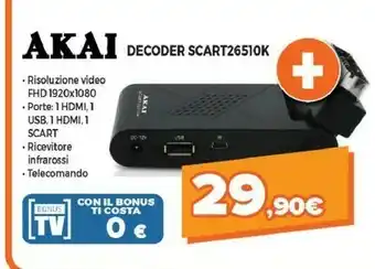 Expert Akai Decoder Scart2651OK offerta