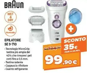 Expert Braun Silk-épil 9 9-710, Epilatore Elettrico Donna Per Una Rimozione Duratura Dei Peli offerta