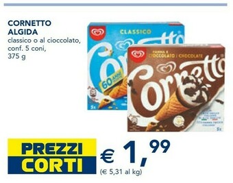 Esselunga Algida Cornetto Classico offerta