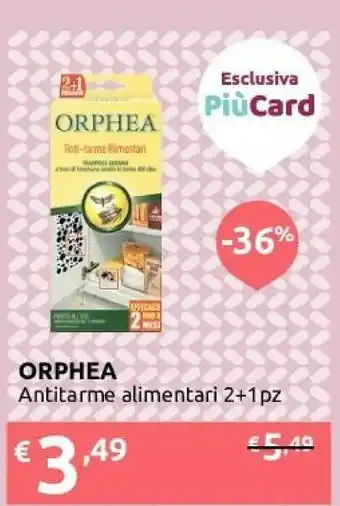 Orphea Antitarme Alimentari 3 Pezzi