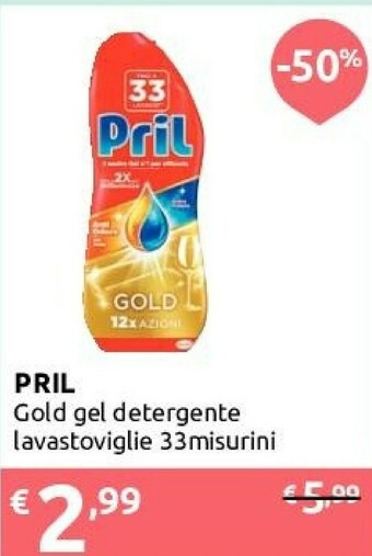 Ipersoap Pril Gold Gel Detergente Lavastoviglie 33 Misurini offerta