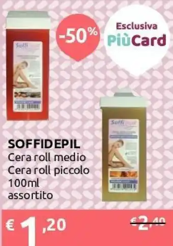Ipersoap Soffid Epil Cera Roll Medio offerta