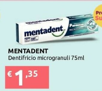 Ipersoap Mentadent Dentifricio Microgranuli offerta