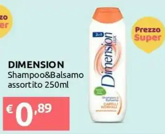 Ipersoap Dimesnio Shampoo Balsamo offerta