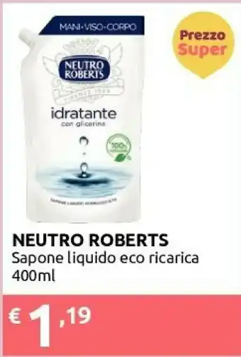 Ipersoap Neutro Roberts Saponbe Liquido Eco Ricarica offerta