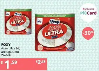 Ipersoap Foxy Asso Ultra Big Asciugatutto 2 Rotoli offerta