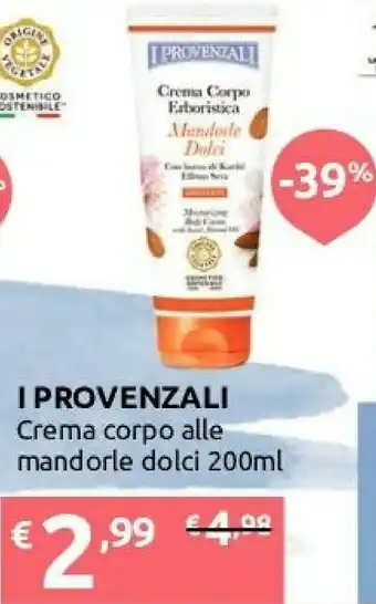 Ipersoap I Provenzali Crema Corpo Alle Mandorle offerta