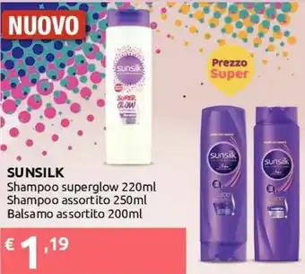 Ipersoap Sunsilk Shampoo/balsamo offerta