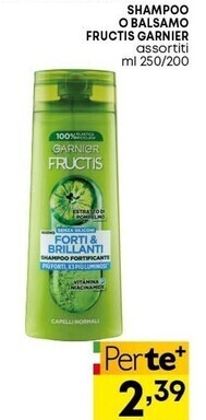 Pam Garnier shampoo o balsamo fructis offerta