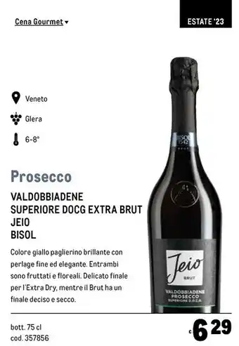 Jeio bisol valdobbiadene superiore docg extra brut