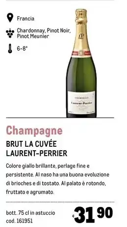 Metro Laurent perrier brut la cuvée offerta