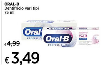 Crai ORAL-B Dentifricio vari tipi 75 ml offerta