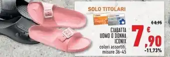 Conad Superstore Ciabatta uomo offerta