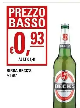 Basko Becks Birra 660 Ml offerta