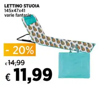 LETTINO STUOIA 145x47x41