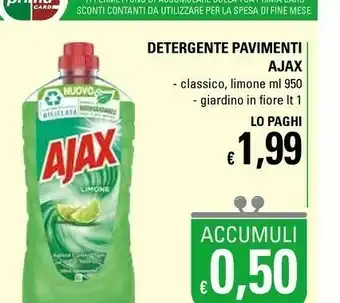 Basko Ajax Detergente Pavimenti offerta