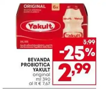 BEVANDA PROBIOTICA YAKULT original ml 390
