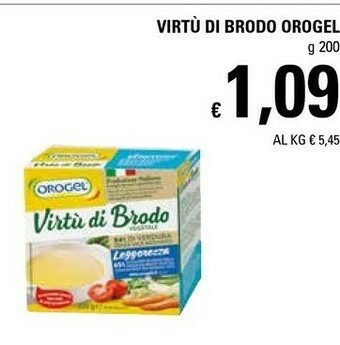 Basko Orogel Virtù Di Brodo Vegetale 200 G(ml) offerta