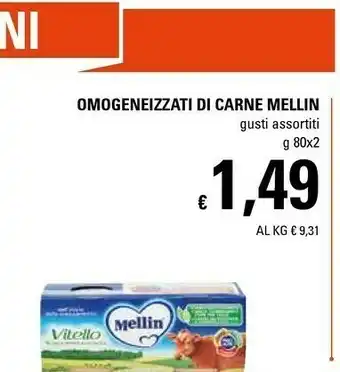 Basko Mellin Omogeneizzati Di Carne 160 G offerta