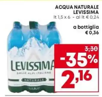 ACQUA NATURALE LEVISSIMA Lt. 1,5 x 6