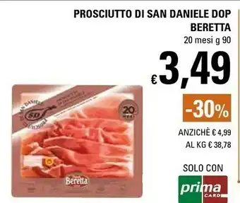 Basko Beretta Prosciutto Di San Daniele DOP offerta