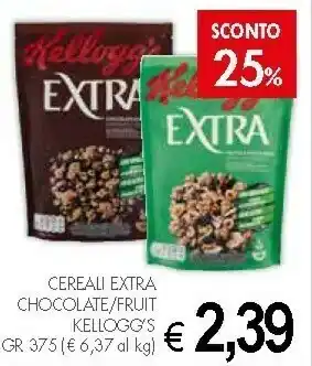 Crai Kellogg's - Extra Chocolate 375 g(ml) offerta