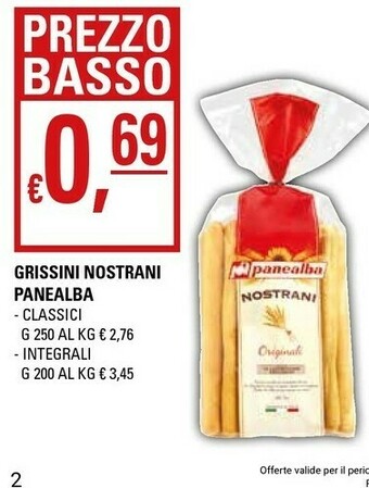 Basko Panealba Grissini offerta