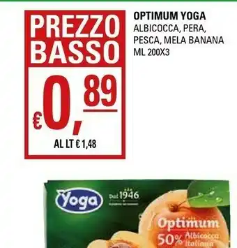 Basko Optimum Yoga Albicocca / Pera / Pesca / Mela Banana offerta