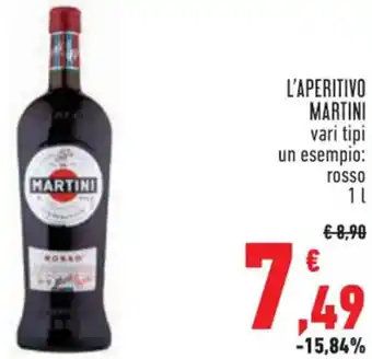 Conad L'APERITIVO MARTINI rosso 1 l offerta