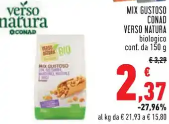 Conad MIX GUSTOSO CONAD VERSO NATURA biologico conf. da 150 g offerta