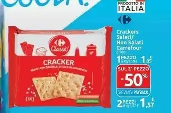 Carrefour Carrefour Crackers Salati Non Salati offerta
