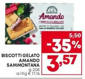 BISCOTTI GELATO AMANDO SAMMONTANA g 208