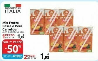 Carrefour Carrefour Mix Frutta Pesca O Pera offerta