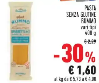 Conad PASTA SENZA GLUTINE RUMMO 400 g offerta