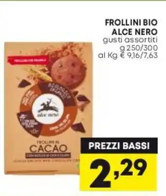 FROLLINI BIO ALCE NERO gusti assortiti g 250/300